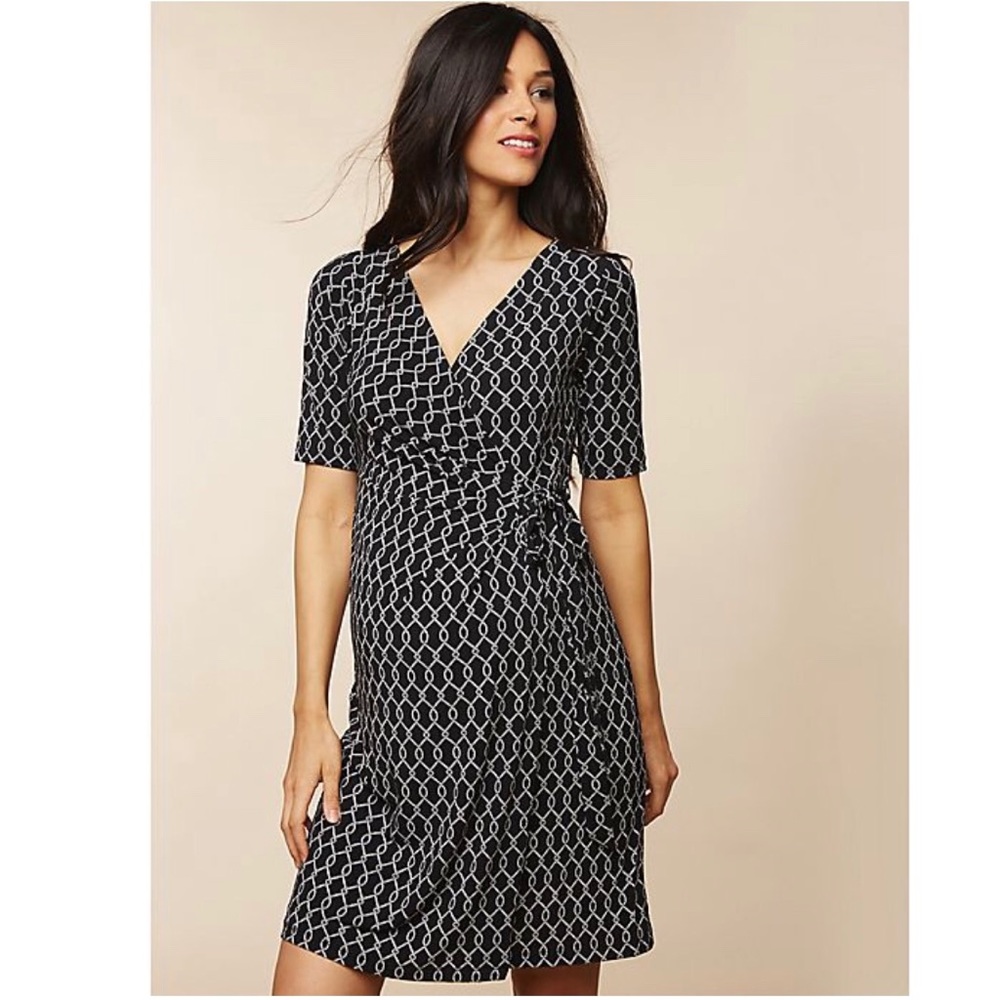 ‼️SOLD‼️Motherhood Maternity Wrap Dress - Picture 1 of 13